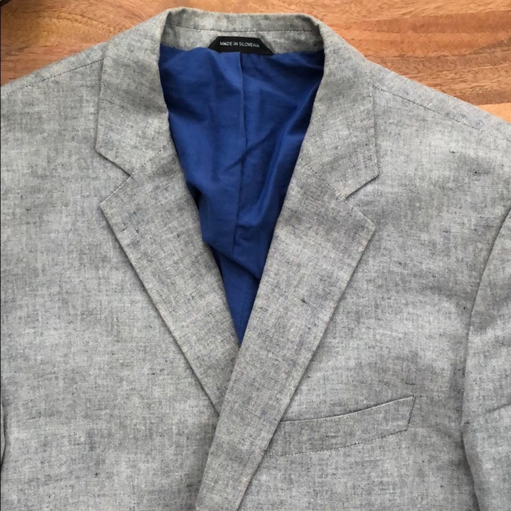 Hugo Boss gray linen jacket